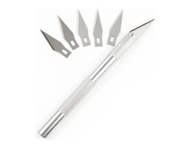 Estilete De Precisão Para Corte Bisturi Arte + 5 Lâminas